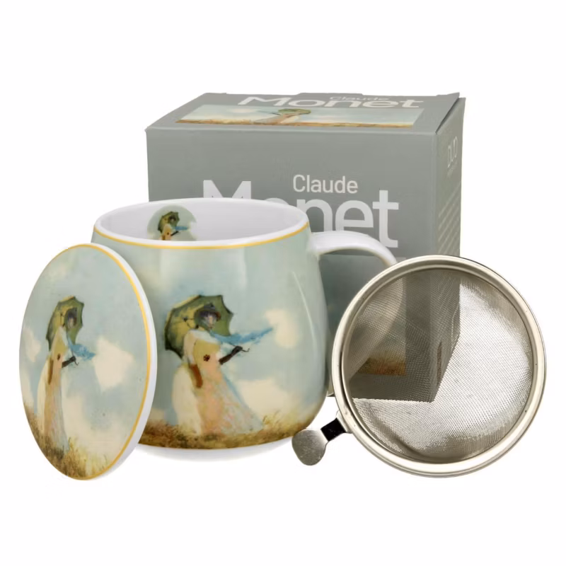 Kubek Baryłka Monet Woman DUO porcelanowy z zaparzaczem 430 ml 1 szt.