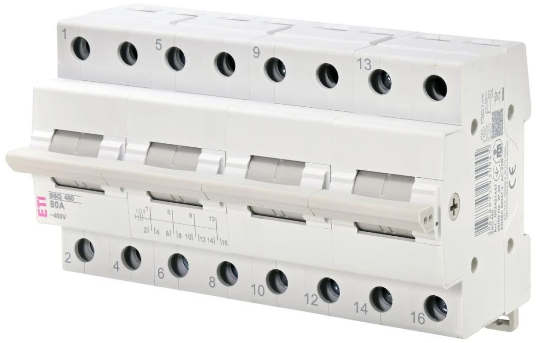 Przełącznik trójpołożeniowy modułowy 80A 4‑biegunowy SSQ 480 002421447