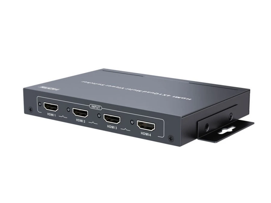 Przełącznik switch HDMI 4 wejścia x 1 wyjście HDMI ze spliterem obrazu x4 Quad‑split Multiviewer LKV401MS