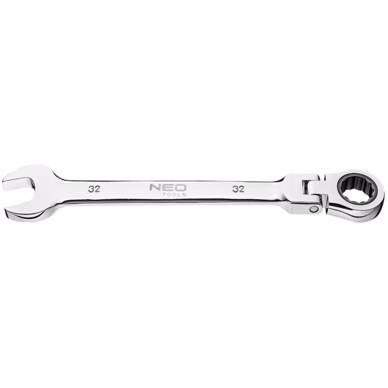Klucz płasko-oczkowy NEO TOOLS z przegubem i grzechotką 32 mm 1 szt