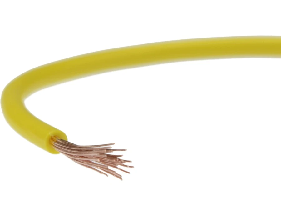 Przewód instalacyjny H05V‑K / LgY 0,75 500V żółty linka giętka Elektrokabel /100m/