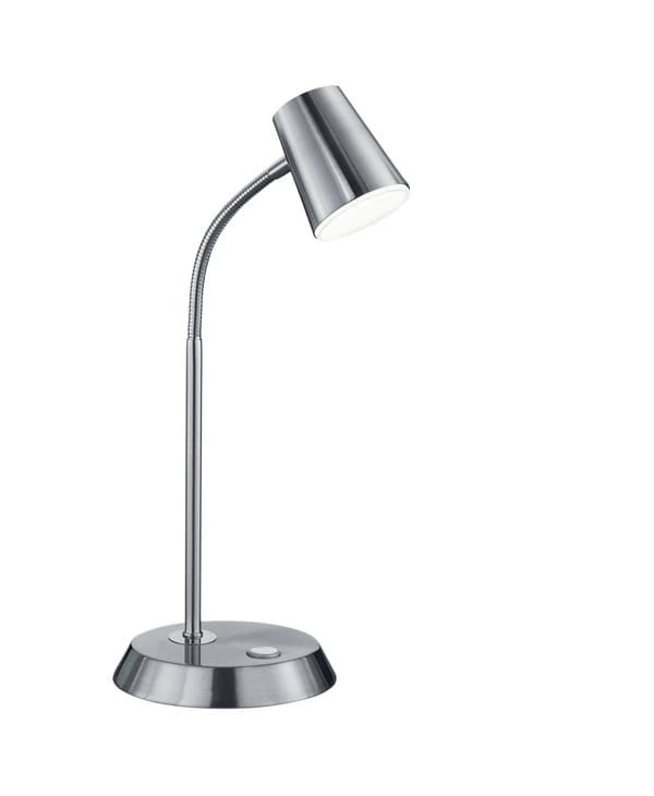 Lampa biurkowa Trio Narcos nikiel-biała LED 4.7W 3000K 660lm IP20 wym: 38 x 15 x 15 cm metal – 1 szt.