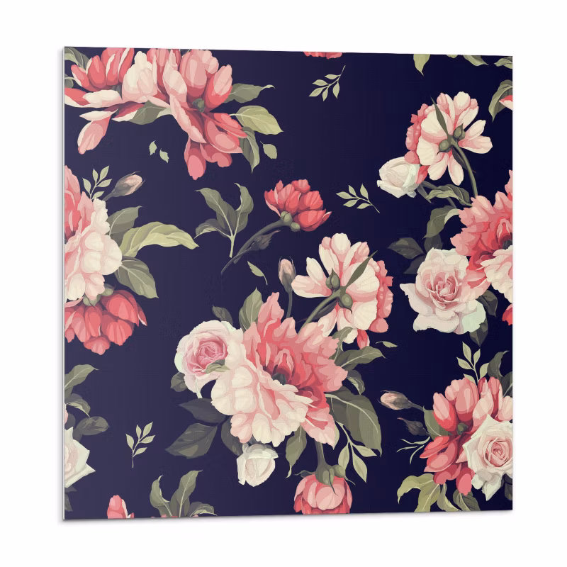Kafelki samoprzylepne Wallfluent 50×50 cm Florystyczny wzór 4 szt.