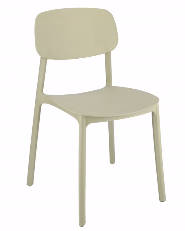 Krzesło ogrodowe JUMI plastikowe 79×40 cm szałwiowe wygodne 1 szt.