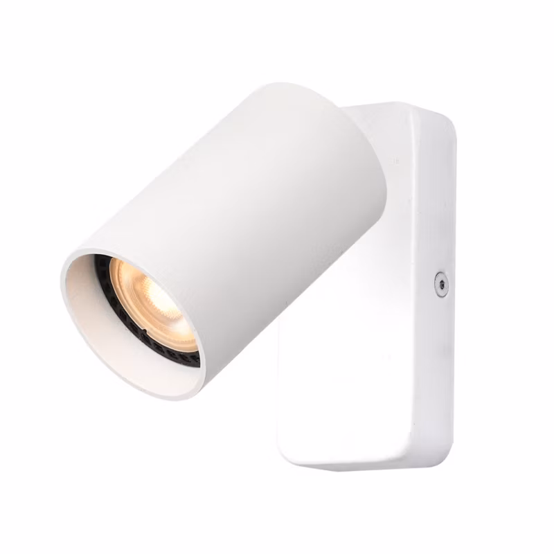 Kinkiet ścienny Italux Nesto biały piaskowany 1 x GU10 x 10W IP20 wym: 12 x 5,5 x 15 cm – 1 szt.