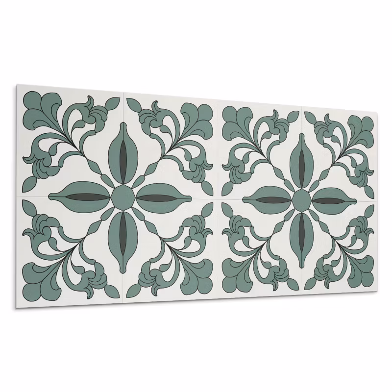 Kafelki samoprzylepne Wallfluent 60×30 cm Wytworny design roślinny 6 szt.