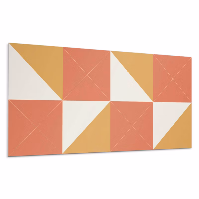 Kafelki samoprzylepne Wallfluent 40×20 cm Geometria w odcieniach ciepła 10 szt.