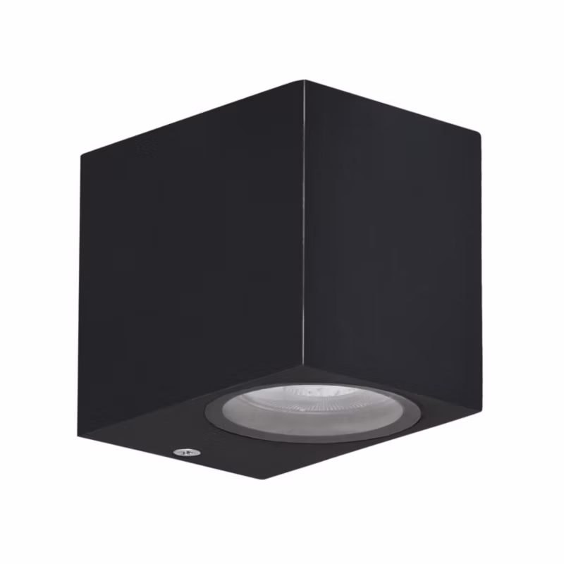 Kinkiet ścienny zewnętrzny Candellux Nerium czarny 1 x GU10 x 35W IP44 wym: 8 x 9 x 6,5 cm – 1 szt.