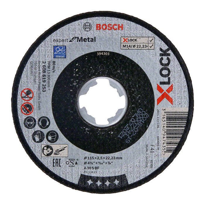 Tarcza do cięcia metalu Bosch 115×2,5×22,23 X-LOCK