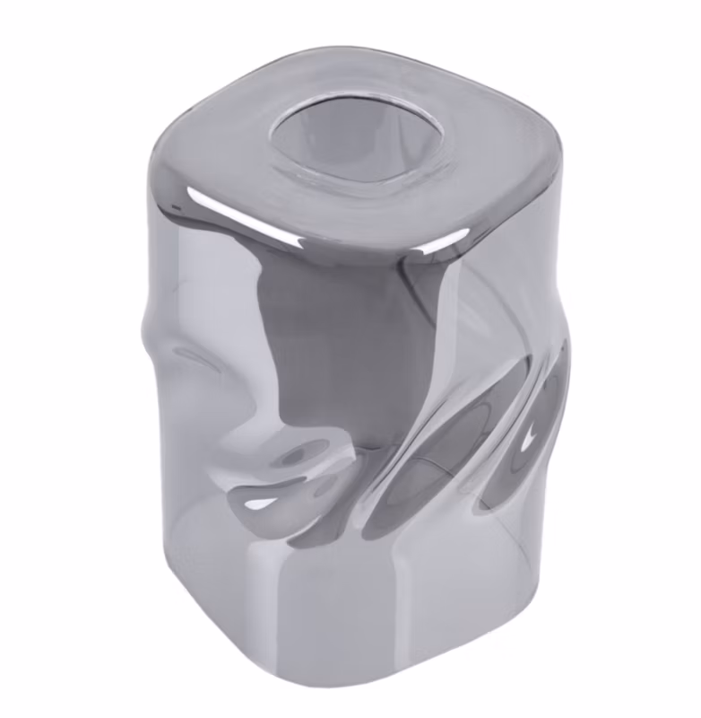Klosz do lampy wiszącej Light Home LH Niki E27 szary szklany 10x15cm 1szt.