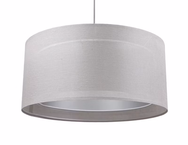 Lampa Bps Koncept wisząca DUO LEN LIGHT 003-60 szara/srebrna 1 szt