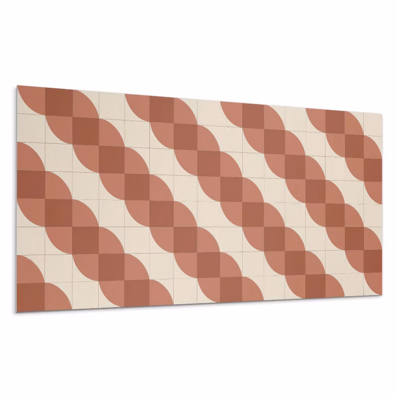 Kafelki samoprzylepne Wallfluent 60×30 cm Faliste kształty geometryczne 6 szt.