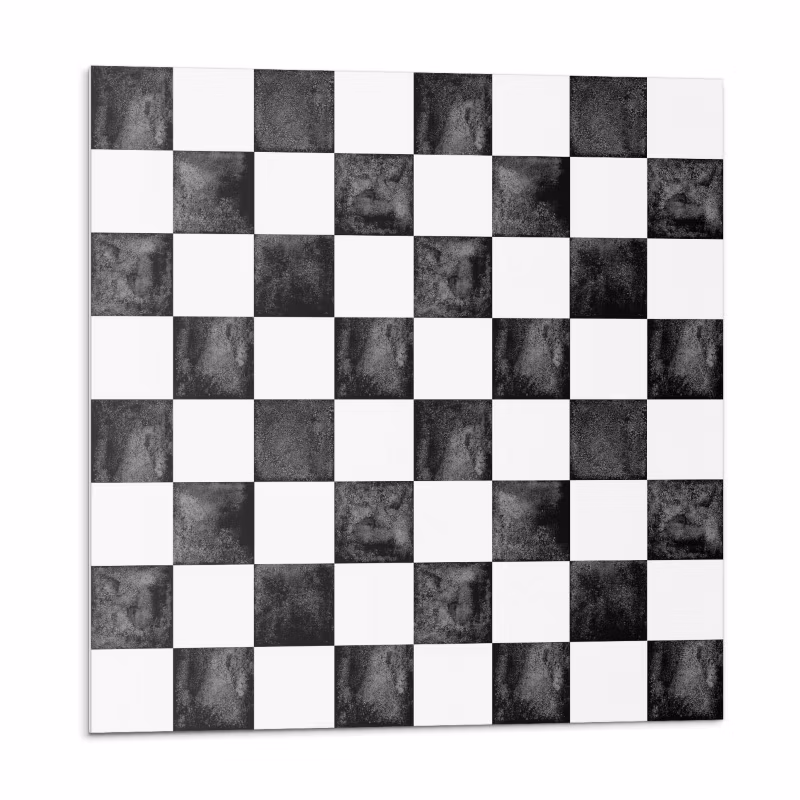 Kafelki samoprzylepne Wallfluent 20×20 cm Motyw szachownicy z wykończeniem 20 szt.