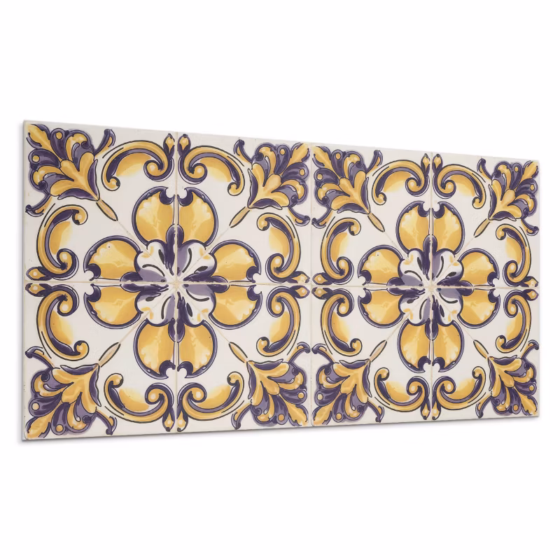 Kafelki samoprzylepne Wallfluent 60×30 cm Motyw kwiatowy w stylu artystycznym 6 szt.