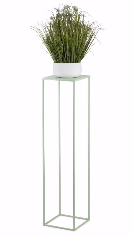 Kwietnik stojący Spring HowHomely Metalowy Seledynowy 24×100 cm 1 szt.