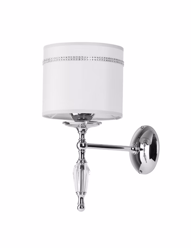 Kinkiet ścienny Jupiter HILTON chromowany szary 1xE27x20W IP20 – 1 szt.