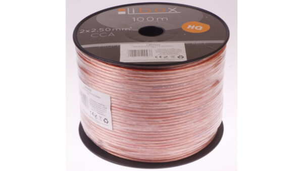 Przewód głośnikowy CCA 2×2,50 ECa LB0009 LIBOX /100m/