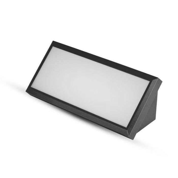 Kinkiet ścienny zewnętrzny V-TAC czarny LED 12W 6400K 1250lm IP65 wym: 12 x 26,5 x 8,1 cm tworzywo sztuczne – 1 szt.