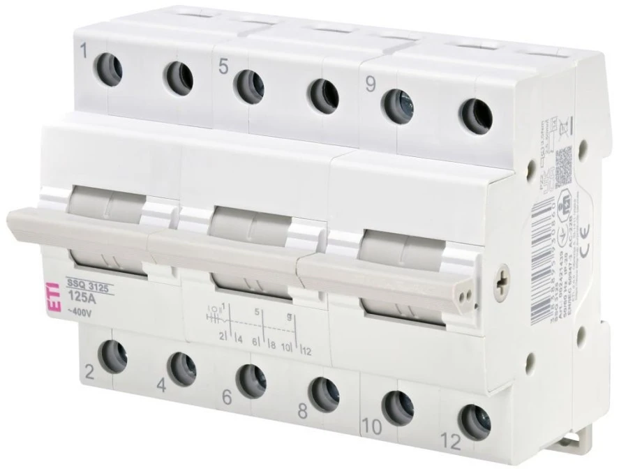 Przełącznik trójpołożeniowy modułowy 125A 3‑biegunowy SSQ 3125 002421439