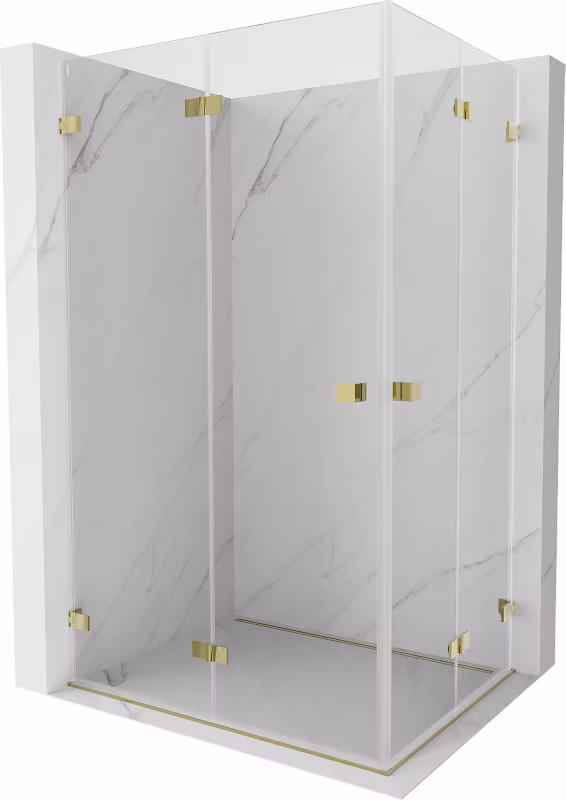 Kabina prysznicowa Mexen Lunar-F złota 85×80 cm 836-085L-080P-50-00 1 szt.