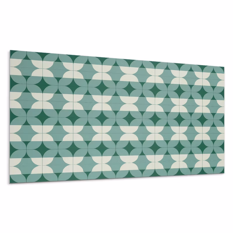 Kafelki samoprzylepne Wallfluent 40×20 cm Krągłe wzory w geometrii 10 szt.