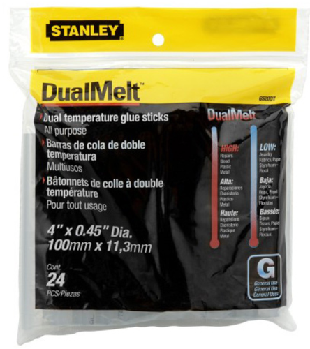 Klej do pistoletu Dual Temp 11,3 mm, 4″ 24 szt. 1-GS20DT Stanley