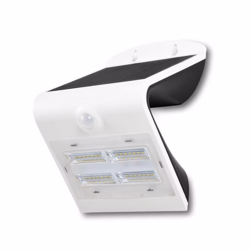 Kinkiet solarny z czujnikiem V-TAC 768 biały LED 3W 4000K 400lm IP65 wym: 21,2 x 14 x 10,92 cm tworzywo sztuczne – 1 szt.