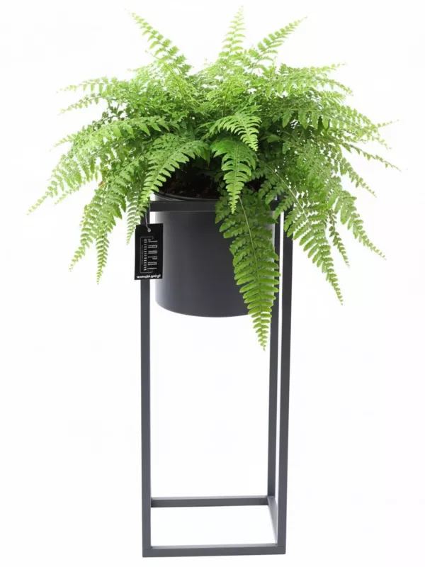 Kwietnik stojący JAKPOL Ugo Loft 60cm metalowy szary 1 szt.