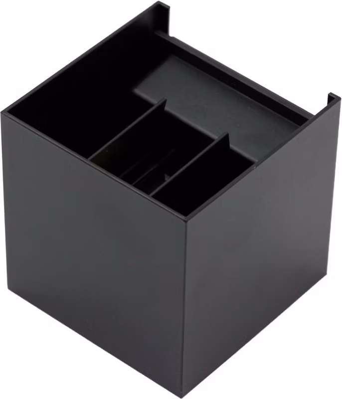 Kinkiet ścienny zewnętrzny IdeaLED Leo czarny LED 6W 4000K 490 lm IP54 wym: 10 x 10 x 10 cm aluminium – 1 szt.