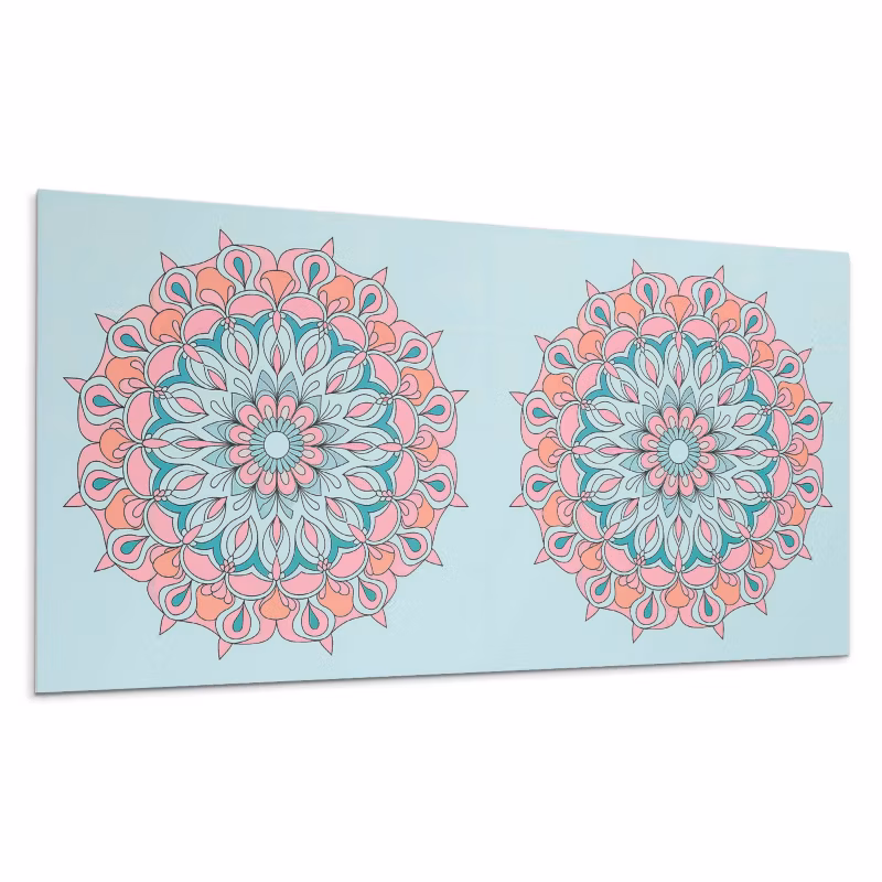 Kafelki samoprzylepne Wallfluent 40×20 cm Mandala ozdobiona liśćmi 10 szt.