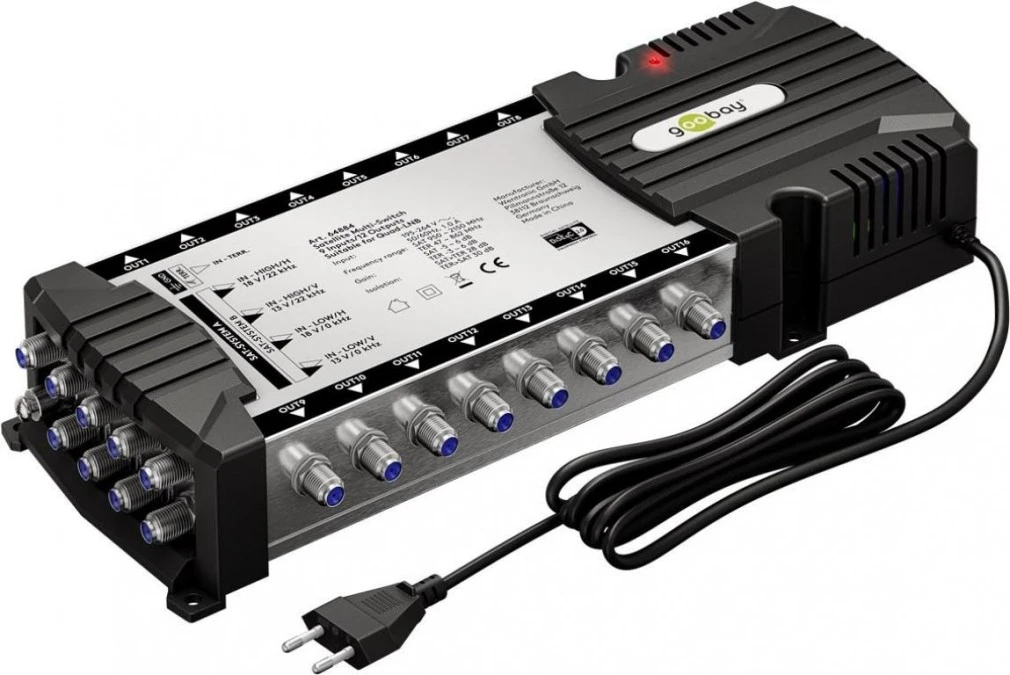 Przełącznik multiswitch Sat 9 wejść/16 wyjść, 64884