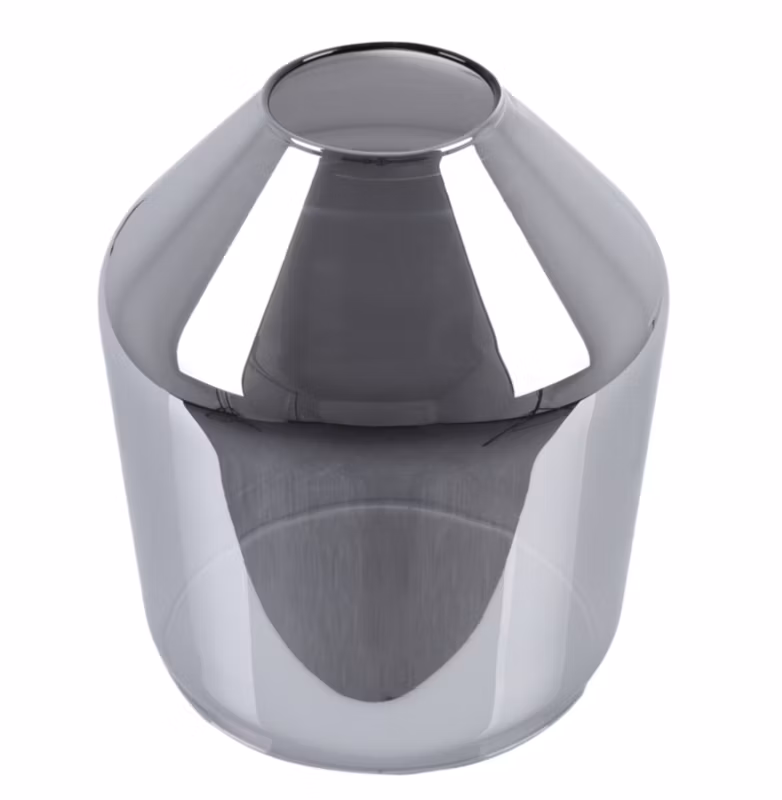 Klosz do lampy wiszącej Light Home LH Novalja E27 szary szklany 15,5x13cm 1szt.