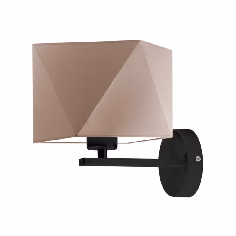 Kinkiet Volta Light Factory Simple Czarny/Musztardowy Abażur 1xE27 1szt. 5903628522273