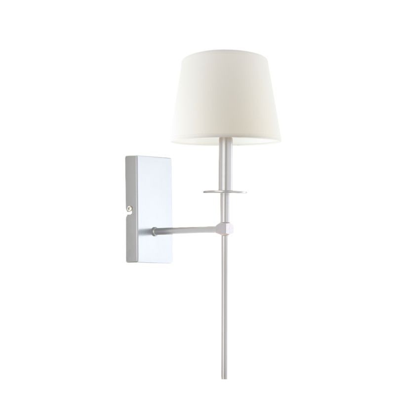 Kinkiet Volta Light Factory Loon Srebrny/Biały Abażur 1xE27 1szt.