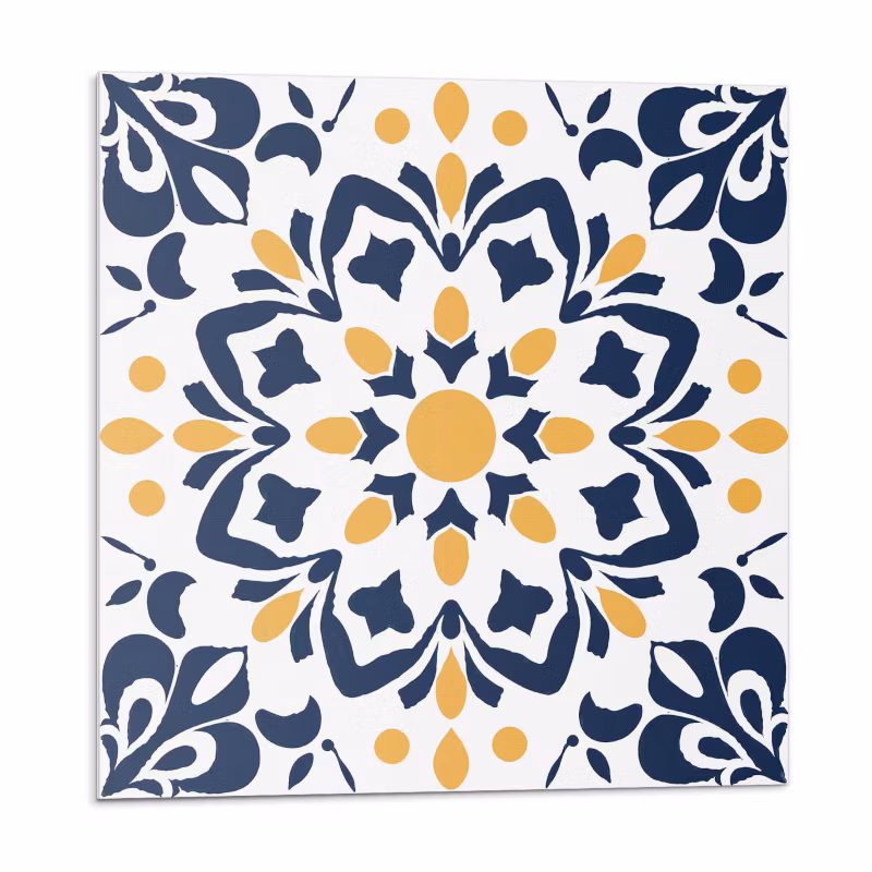 Kafelki samoprzylepne Wallfluent 20×20 cm Mandala z motywem kwiatów 20 szt.