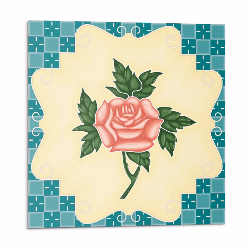 Kafelki samoprzylepne Wallfluent 20×20 cm Różana aranżacja kwiatów 20 szt.