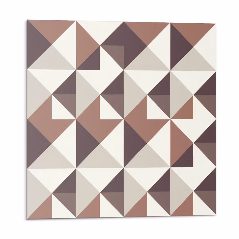 Kafelki samoprzylepne Wallfluent 50×50 cm Trójkątny motyw w nowoczesnym wzorze 4 szt.