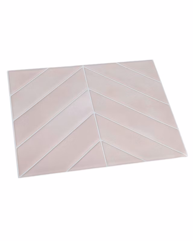 Kafelki ścienne samoprzylepne płytki Mazovia 29 x 22,8 cm odporne na zachlapania, geometryczne Różowe 10 szt.
