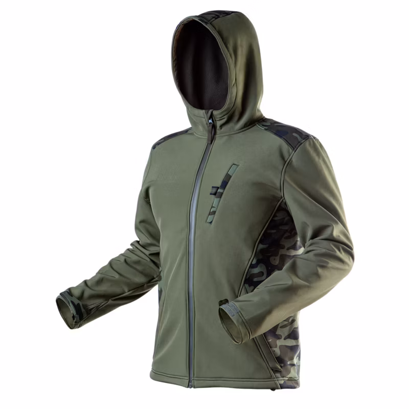 Kurtka softshell NEO TOOLS seria CAMO rozm. M zielona 1 szt.