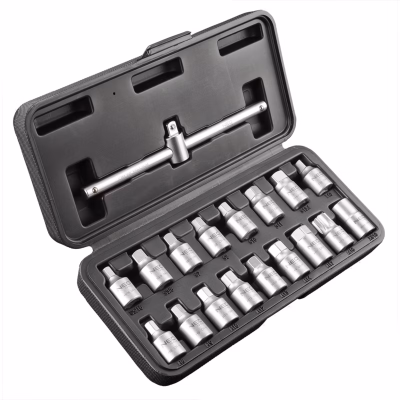 Klucze do spustu oleju NEO TOOLS 3/8″, zestaw 18 szt. 1 kpl