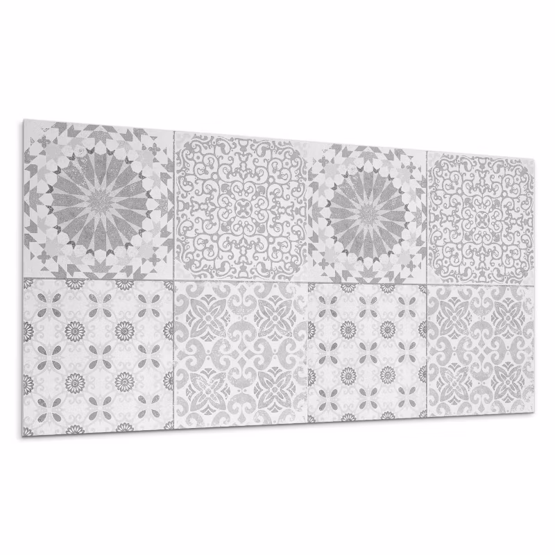 Kafelki samoprzylepne Wallfluent 60×30 cm Kwiatowo-geometriczna kompozycja 6 szt.