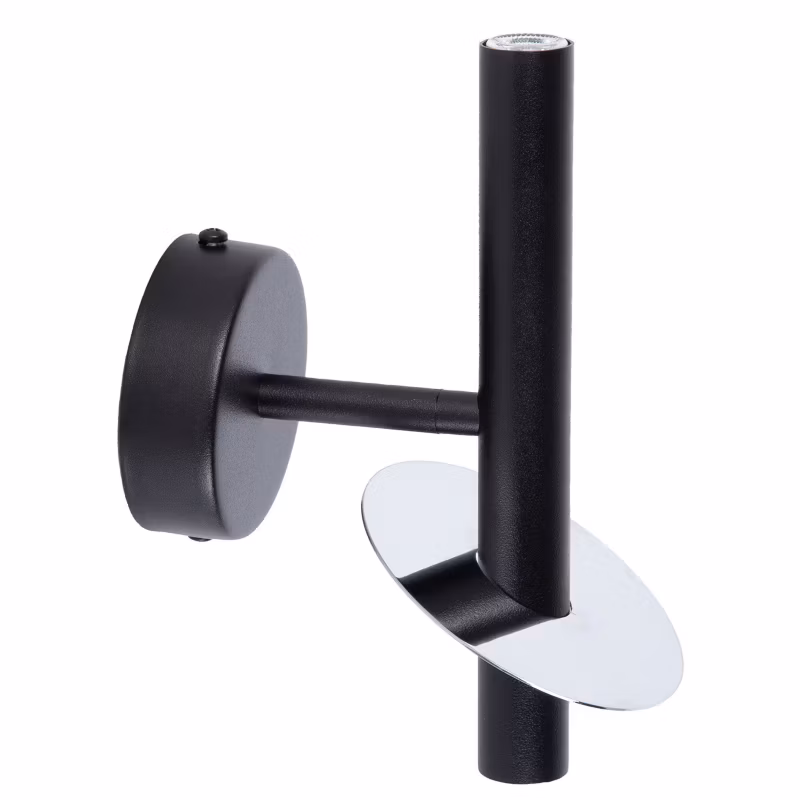 Kinkiet ścienny Sigma Lighting Sopel Ring czarno-srebrny góra-dół 2 x G9 x IP20 wym: 20 x 10 x 14 cm – 1 szt.