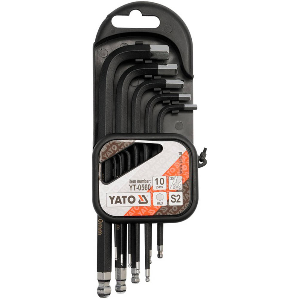 Zestaw kluczy imbusowych YATO YT-0560 – 10 elementów