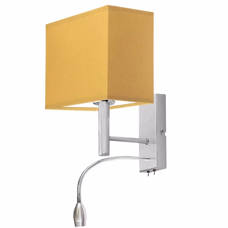 Kinkiet Volta Light Factory Grand Musztardowy Abażur 1xE27 1szt.