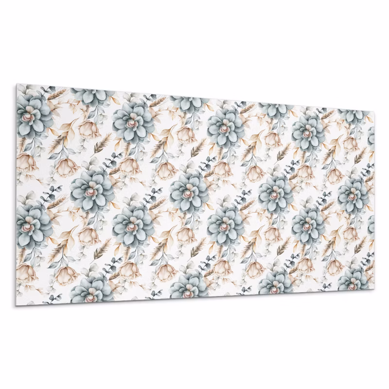 Kafelki samoprzylepne Wallfluent 60×30 cm Roślinny wzór kwiatowy 6 szt.