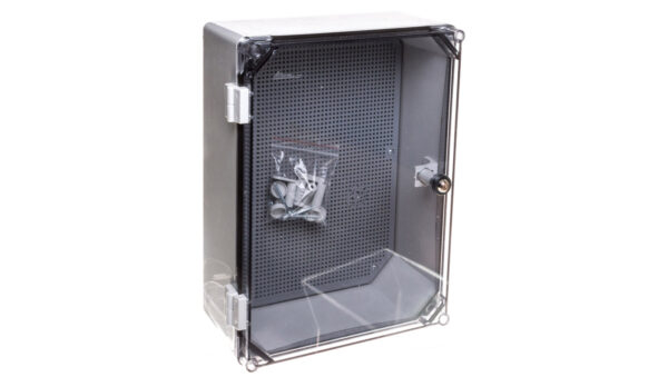 Obudowa 400x300x166mm IP65 z płytą montażową transparentna UNIbox Uni-1/T 43.11