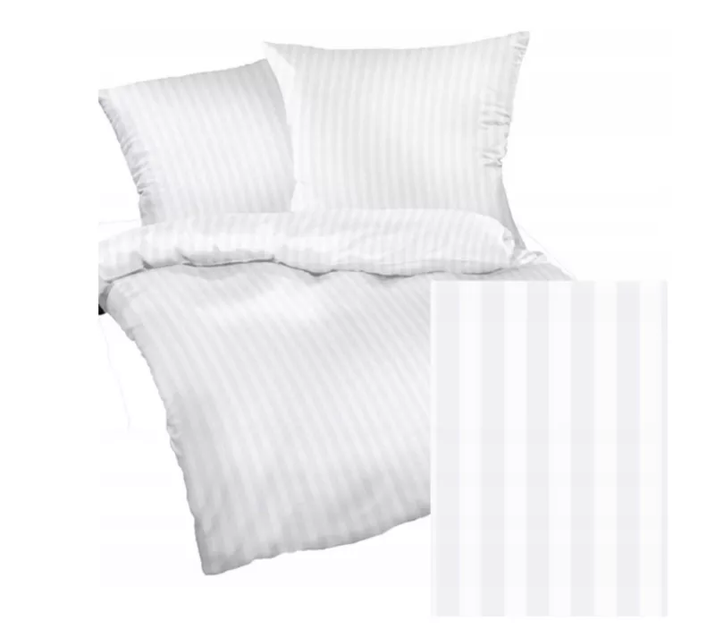 Komplet pościeli z mikrofibry KAM-POL bawełna 100% na zamek pasek 1 cm 180×200 + 2x50x60 3 szt.