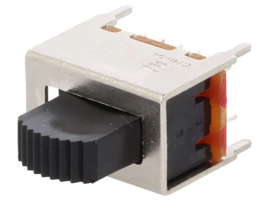 Przełącznik suwakowy Poz 2 4PDT 0,3A 125VAC 0,05A 24VDC THT 1825264‑1