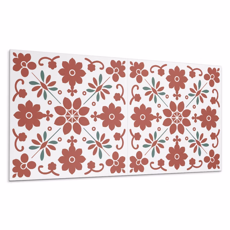 Kafelki samoprzylepne Wallfluent 60×30 cm Roślinny wzór z liśćmi 6 szt.