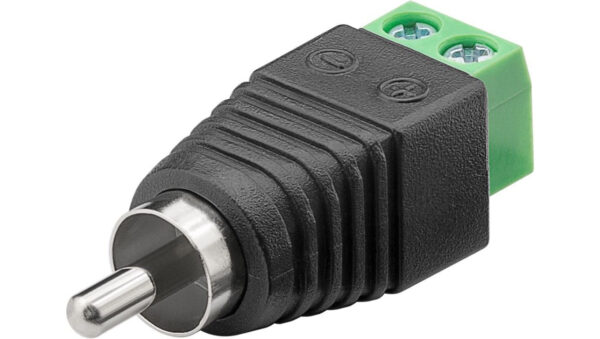 Wtyk Cinch/RCA – mocowanie śrubowe 76740 /10szt./